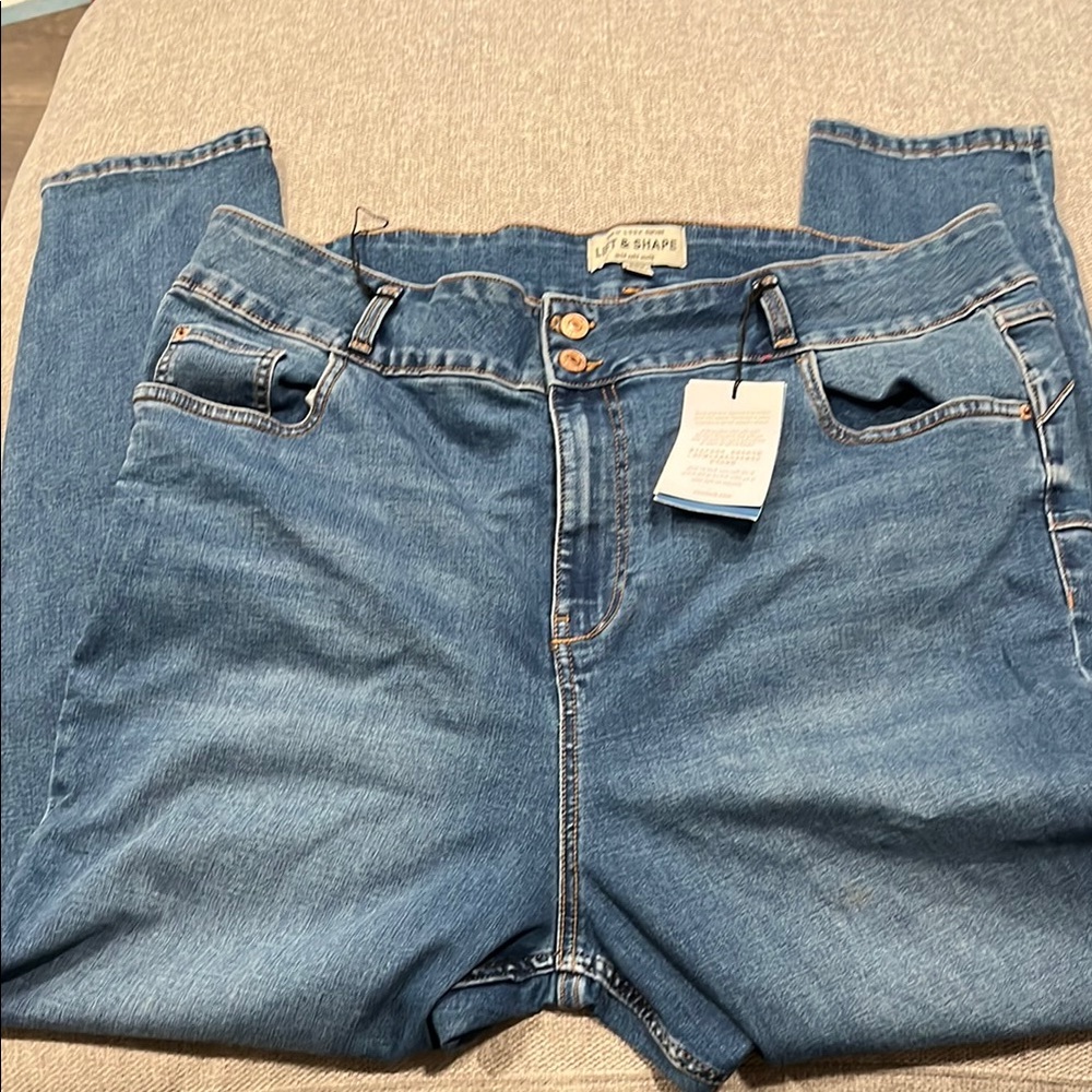 New Look High Waist Skinny Blue Jeans